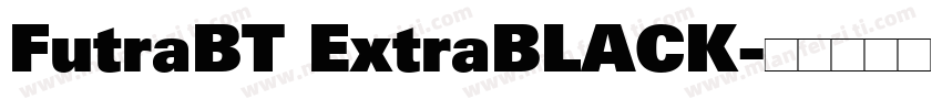 FutraBT ExtraBLACK字体转换